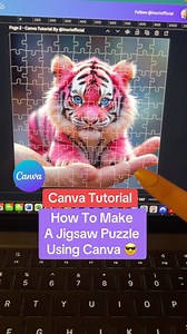 2.7K views · 1.1K reactions | Canva Tutorial - How To Design & Create A Jigsaw Puzzle Using Canva  #canvahacks #canvatips #canvatutorial #canvaforbusinessowners #canvaforentrepreneurs #digitalproductsforbeginners | Inuri Munasinghe | Facebook