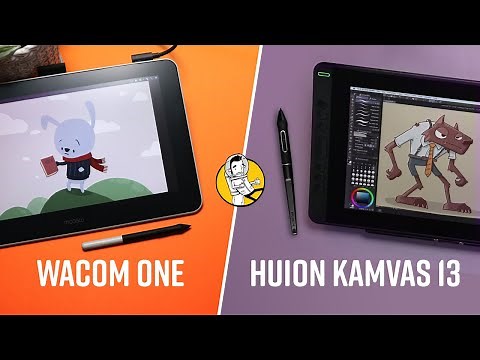 Wacom One - VS - Huion Kamvas 13 - Smackdown!