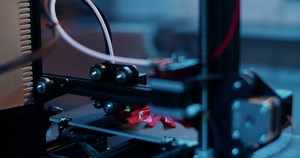 Process of creating 3D model with modern printing machine