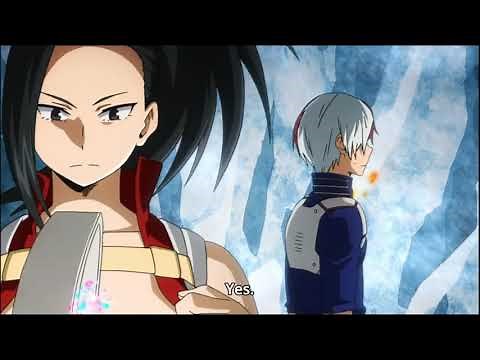 My Hero Academia - Todoroki is a Gentleman/Embarrassed Around Momo