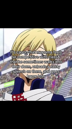 Neito Monoma's Competitive Spirit in My Hero Academia