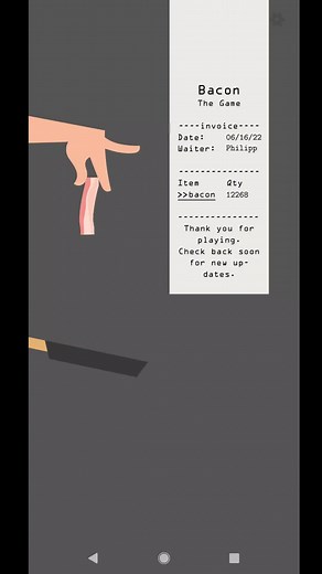 Bacon The Game. The Bill, Please. #gaming #finallevel #baconthegame #thebillplease