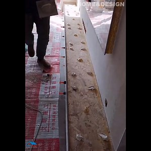 How to install large format tiles on livingrooms wall | Danilo Barbosa