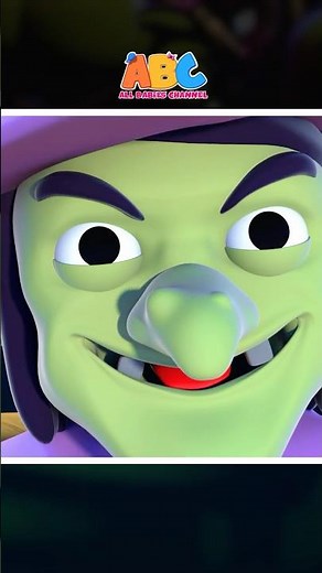 Scary Witch Is LAUGHING 😨 - Halloween Songs 2025 #shorts #halloween #allbabieschannel