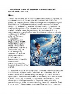 Air Pressure & Wind & STEM - No Prep - Worksheet - 100% Editable