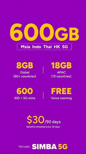 SIMBA 5G: Bigger Data & More Roaming at No Extra Cost
