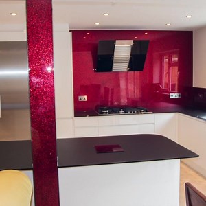 ...Thinner than traditional granite worktops, our glass worktops are toughened and resistant to impact and heat up to 400ºC, making a functional, hygienic surface that is lightweight and quick to install. Satin glass worktops by ®CreoGlass can be customized in a wide range of colours. We will match to any colour of your choosing. Features about our Scratch Resistant Glass Worktops -All UK made Toughened Glass -Non-Scratch/Scratch Resistant -Use around the hob or sink -No Breakage from dropping p