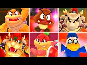 Super Mario 3D Land - All Bosses (No Damage)