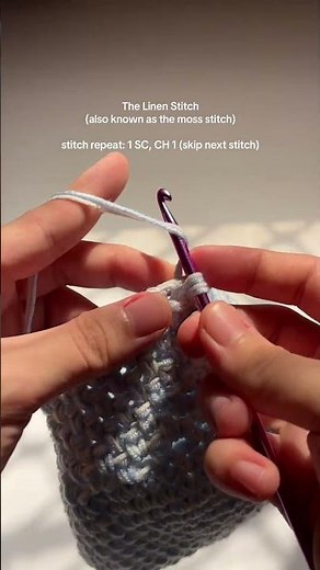 The Linen Stitch (tutorial) #crochet #crochettutorial #crochetforbeginners
