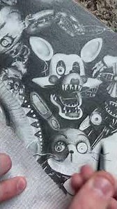 Day 7 of drawing fnaf characters: Glitchtrap! #fnaf #fivenightsatfreddys #drawing #art