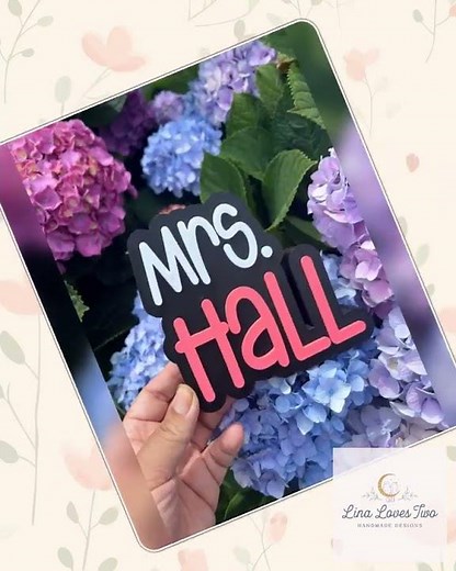 Personalized 3D Teacher Desk Name Sign: Custom Classroom Decor