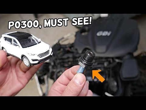 HYUNDAI SANTA FE CHECK ENGINE LIGHT CODE P0300 RANDOM CYLINDER MISFIRE FIX