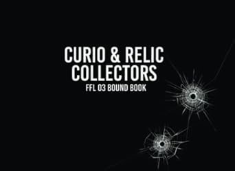Amazon.com: 03 FFL Bound Book Curio & Relics: (C&R) Curio and Relic FFL 03 Bound Book for Collectors (600 Entry) | The format required for the record of receipt and disposition of firearms by collectors: BLFactory: Libros