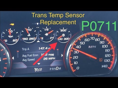 Transmission Temperature sensor replacement: Yukon, Suburban, Silverado, Sierra 8L90 8 speed P0711
