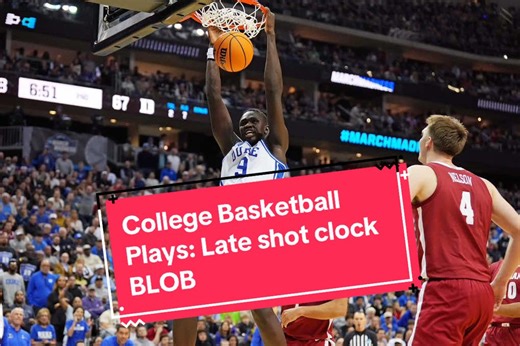 Master Late Shot Clock BLOB Plays in College Basketball