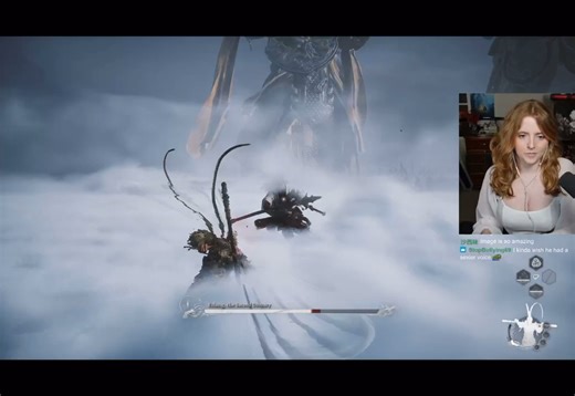 【机翻】成为美猴王！国外美女姐姐krysttl试玩黑神话悟空序章！