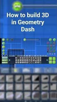 How to build 3D in Geometry Dash #gd #geometrydash