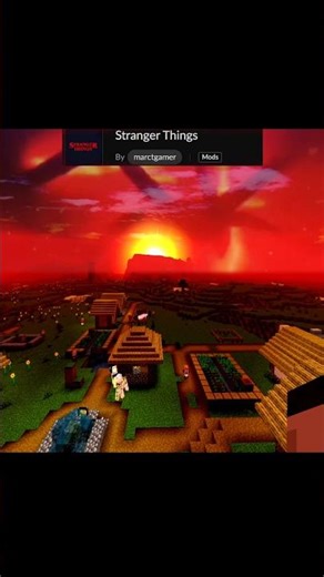 Minecraft : STRANGER THINGS MOD #shorts #minecraft #strangerthings