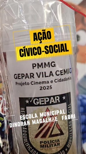 41º Batalhão PMMG on Instagram: "⭕ ACISO – Ação Cívico-Social 41º BPM 📍 Local: Via Shopping 🗓 Data: 09/12/2025 🚔 GEPAR Vila Cemig O Grupo Especializado de Policiamento em Área de Risco (GEPAR) promoveu, em parceria com a Escola Municipal Dinorah Magalhães Fabri, um concurso de produção textual abordando a relação entre a comunidade e a Polícia Militar. Ao todo, 32 redações das crianças foram selecionadas, e seus autores participaram de uma tarde especial no Via Shopping, com: 🎬 Sessão de cin
