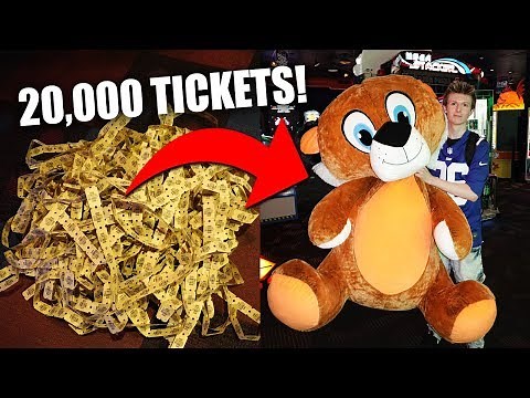 WHAT CAN YOU GET WITH 20,000 TICKETS AT THE ARCADE?