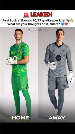 🚨 First Looks of barça's GK kits for 26/27 season! #fcbarcelona #footballkits #nikefootball