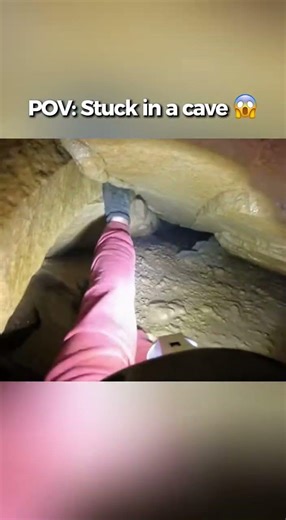 Would you do this? 😬 #cave #scary