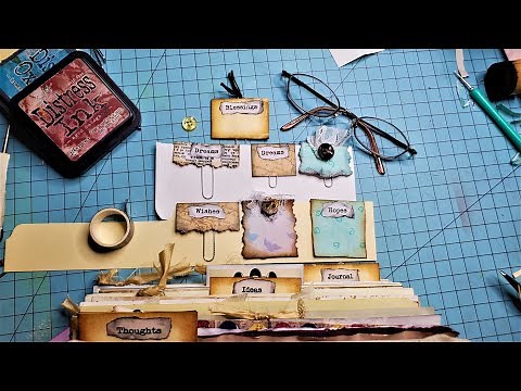 How to Make REMOVABLE PAGE TABS for JUNK JOURNALS! Playing with Paper Clips! The Paper Outpost! :)