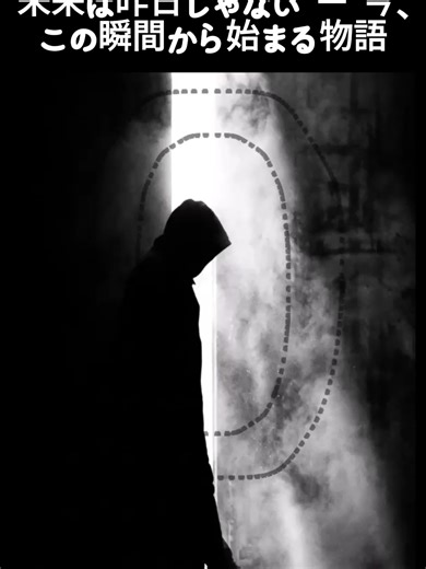 未来は昨日じゃない ― 今、この瞬間から始まる物語 過去はあなたを形づくったかもしれない。 でも、あなたの未来を決めるものではない。 後悔も失敗も、 昨日の出来事にすぎない。 未来をつくるのは―― 「今」というこの瞬間の選択。 立ち止まっているあなたへ。 影の中から一歩踏み出そうとしているあなたへ。 人生はいつでも、 今から始められる。 #今から #未来は今から #感動ソング #ダークインスピレーション #自己成長 #新しい始まり