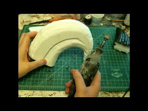 Sculpting foam with dremel and heat-gun