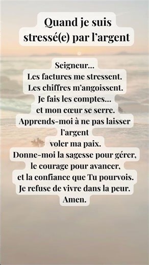 Prière Puissante Quand Tu Manques d’Argent 🙏 | Dieu Pourvoit Toujours