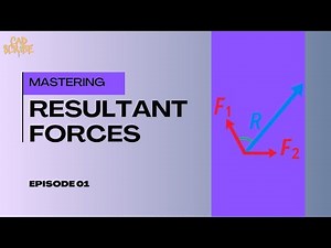 Resultant of Two Forces at 45° – Easy Step-by-Step Physics Solution ‪@Cadscribe‬