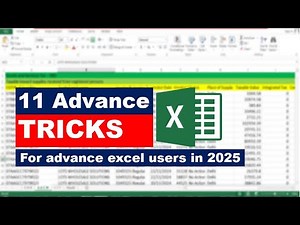 Top 11 Excel Tips and Tricks You Must Learn in 2025 | Excel New Tips and Tricks in 2025