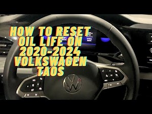🔧 How to Reset Oil Life on 2024 VW Taos | Quick Maintenance Light Reset