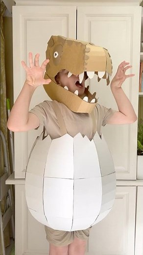 DIY cardboard egg costume by Zygote Brown Designs
