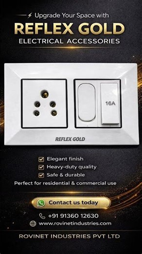 Rovinetindustries ##module plate with switch and socket