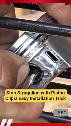 Stop Struggling with Piston Clips! Easy Installation Trick #shortvideo #mechanic