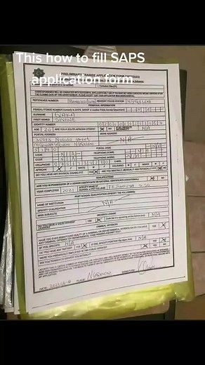 SAPS Application Form Filling Guide for 2024-2025