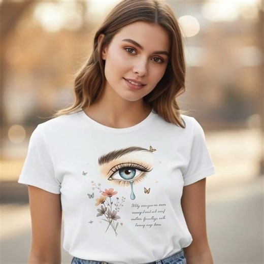 Emotional Aesthetic Tee 👁️✨ | Viral Graphic T-Shirt Design #Shorts#trendyfashion #outfitinspo #usa