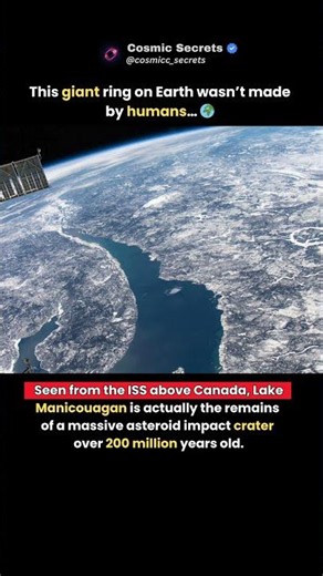 This Giant Ring On Earth Was Made By An Asteroid 😳🌍 #short #viral #trending #viralvideo