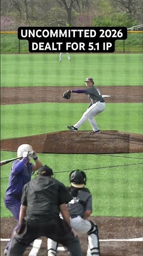 Uncommitted 2026 Cameron Fuqua dealt for 5.1 IP vs top ranked opponent. 84-87 T88