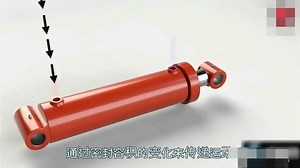 3D演示液压缸工作原理，简单易懂