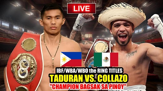 Taduran vs Collazo IBF/WBA/WBO the RING Titles highlights | Champion pinasuko ng Pinoy! | A3 Boxing TV