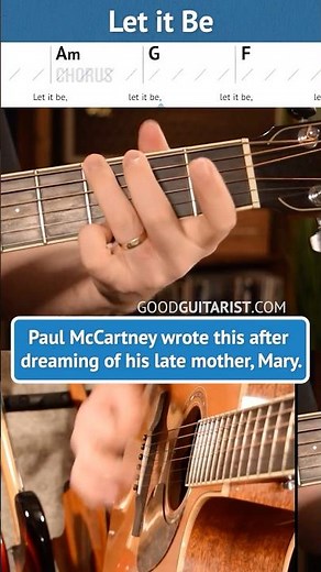 Let It Be – Easy 4 Chord Guitar Lesson #guitarlesson #guitarcraft