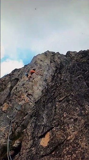 SHORTS On the edge of the rock Le Brévent Chamonix climbing. To be seen entirely on the tvmountain