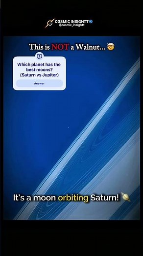 Saturn’s Moon Looks Like a Walnut! 😱 #shorts #space #nasa