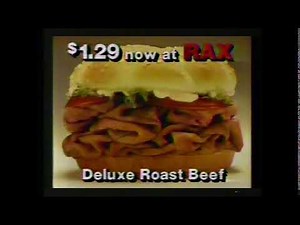Rax Roast Beef Sandwich 1980s Commercial | Super Weird Ad