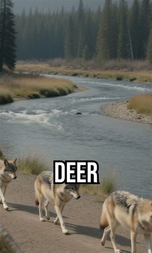 Discover how wolves change rivers! #Biodiversity #NatureMagic #EcoFacts