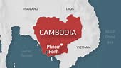 Cambodia - Zoom on World Map. Animated Vector Map of the Cambodia. 4K...