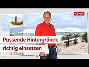 Passende Hintergründe richtig einsetzen