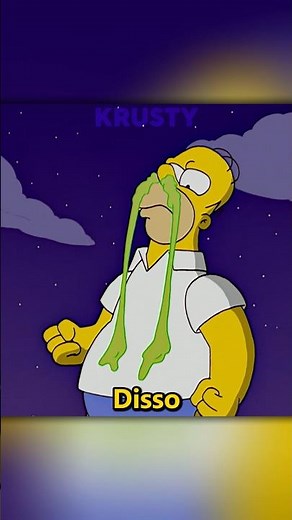 HOMER DEVORA UM ALIEN #simpsons